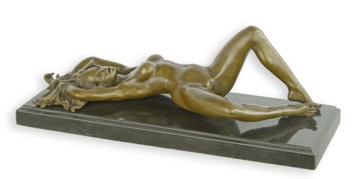 Sculpture bronze femme - sculpture, en